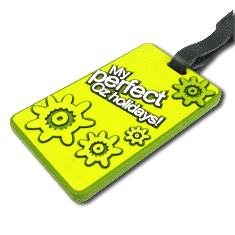 Custom 3D Rubber PVC Luggage Tag (LT011)