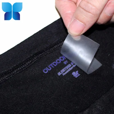Étiquette personnalisée d'impression de vinyle de transfert de chaleur en silicone pour vêtement